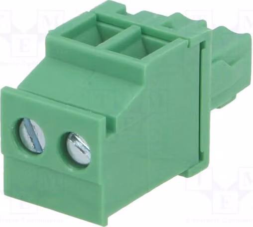 5 connettori a morsetto, spina angolata da 3,5 mm, disattivabili, sezione del cavo: 2 mm², modello EB5A-02-A, connettori separabili