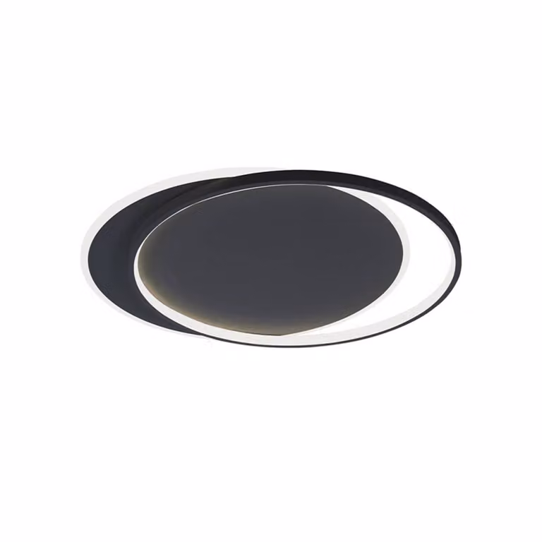 Viokef Plafoniera a LED Evelyn, Nero, Soggiorno / Sala da pranzo, Alluminio, Moderno, Plafoniera LED