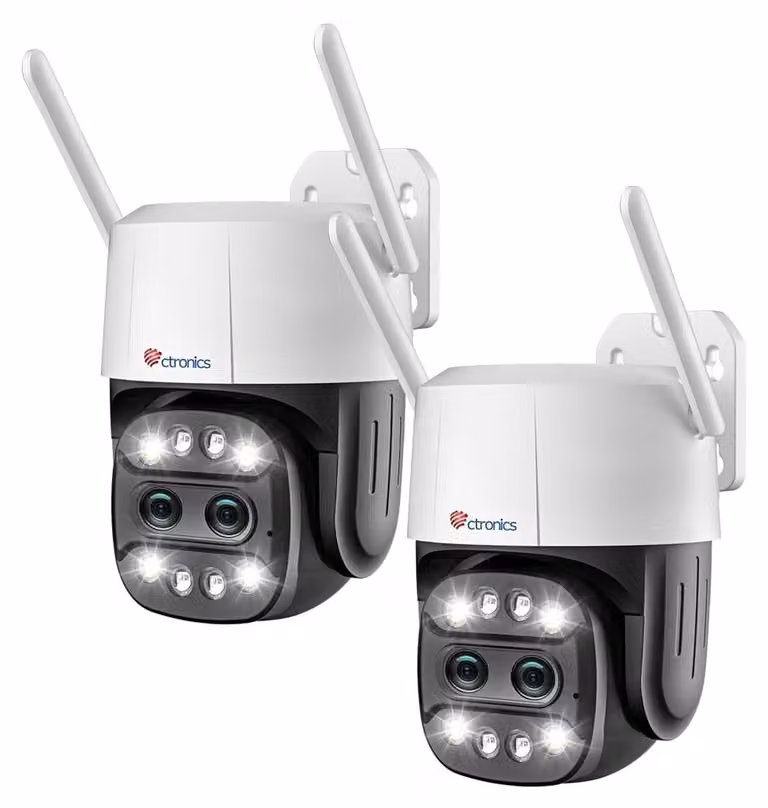 Telecamera di sicurezza da esterno - Zoom ibrido 6x - Wi-Fi wireless - Visione notturna a colori