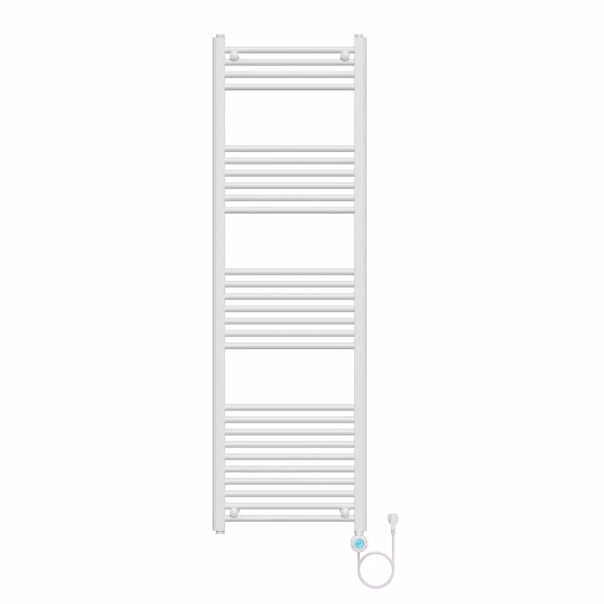 Asciugatore elettrico per asciugamani BELVIT, 900 W, bianco lucido, con controllo smart tramite Wi-Fi e termostato, dimensioni 1600x500 mm