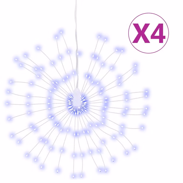 Illuminazioni di Natale Galassia 140 LED 4pz Blu 17 cm