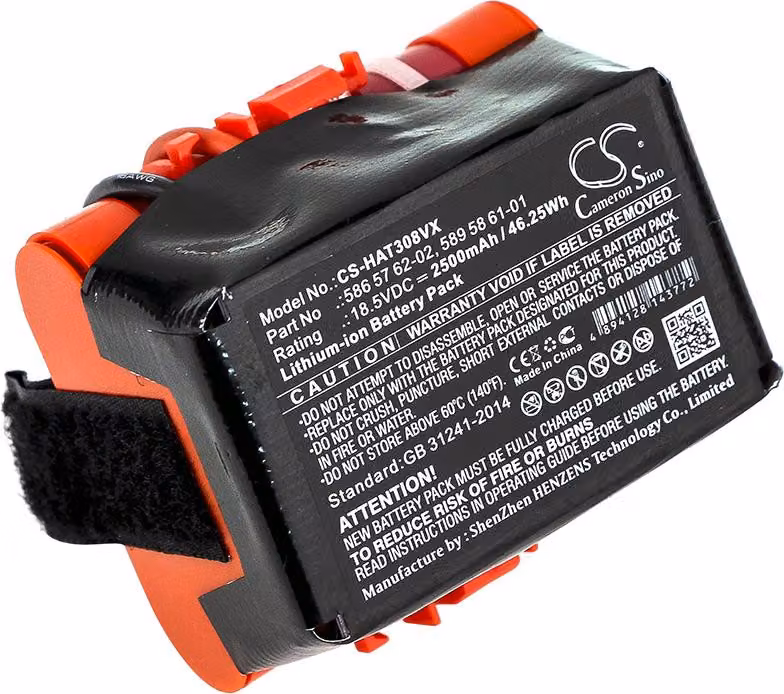 TECHTEK Batteria compatibile con [Husqvarna] Automower 105, Automower 305, Automower 308, per [Gardena] McCulloch Rob R600, R38Li 2017, R40, R40Li 20