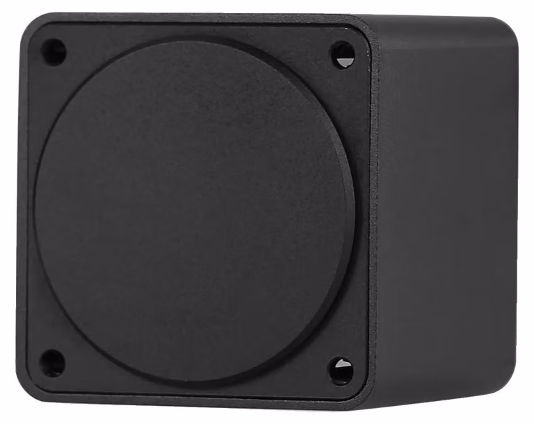 Alloggiamento per componenti elettrici, realizzato in lega di alluminio, design compatto, colore nero
