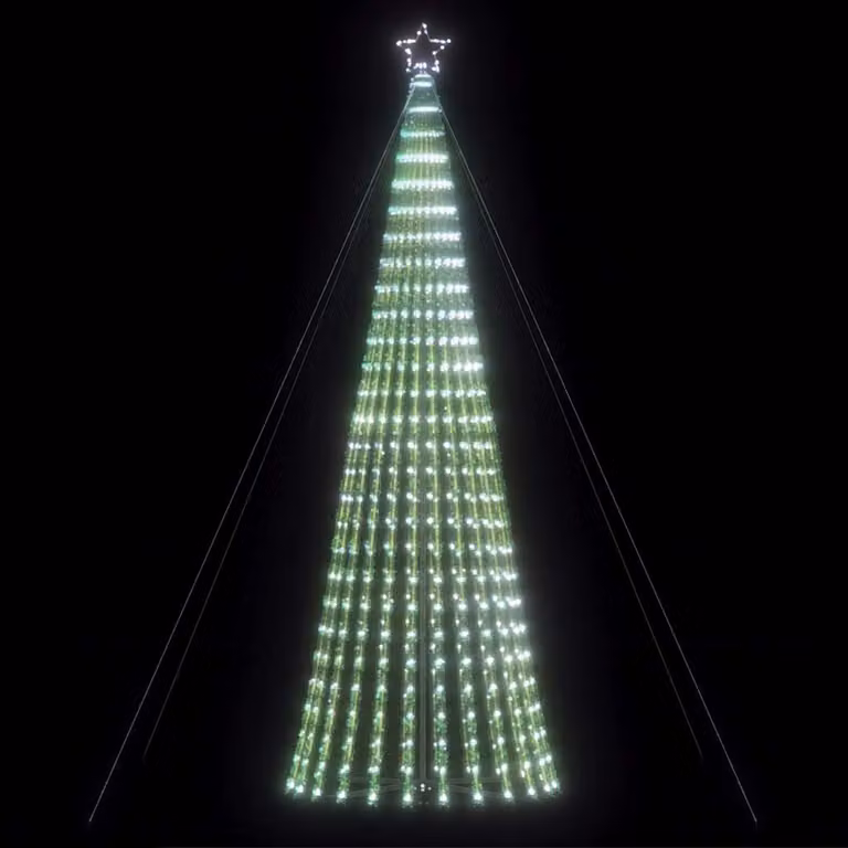 Albero di Natale con 1028 LED vidaXL, colore verde con luci bianco freddo, Altezza: 403 cm