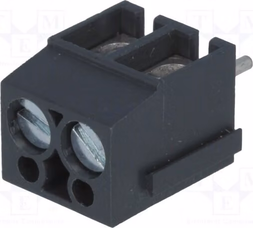 2 barre di collegamento per percorsi da 5 mm con angolo di 90°: 2 barre di collegamento AK100/2DS-5,0-V/GRIGIO da 24A