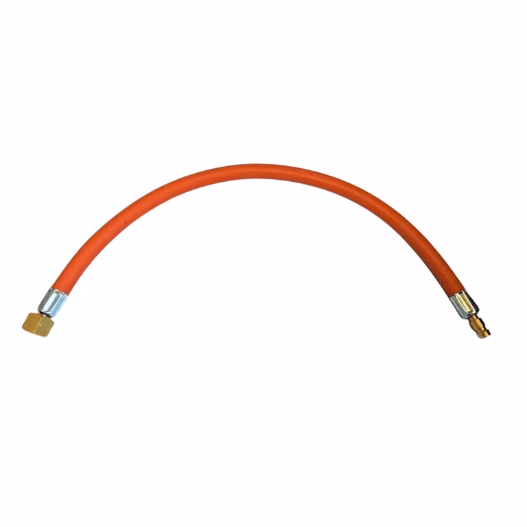 Tubo flessibile per gas propano-butano Zatech 5 m 20 bar Ø6,3 mm DN 5 tipo 21 (perno) 1/4" pollici attacco LKS Tubo flessibile per gas da campeggio per il collegamento della bombola del gas
