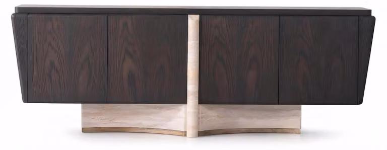 Mobile bar moderno, nero, design elegante, credenza, consolle