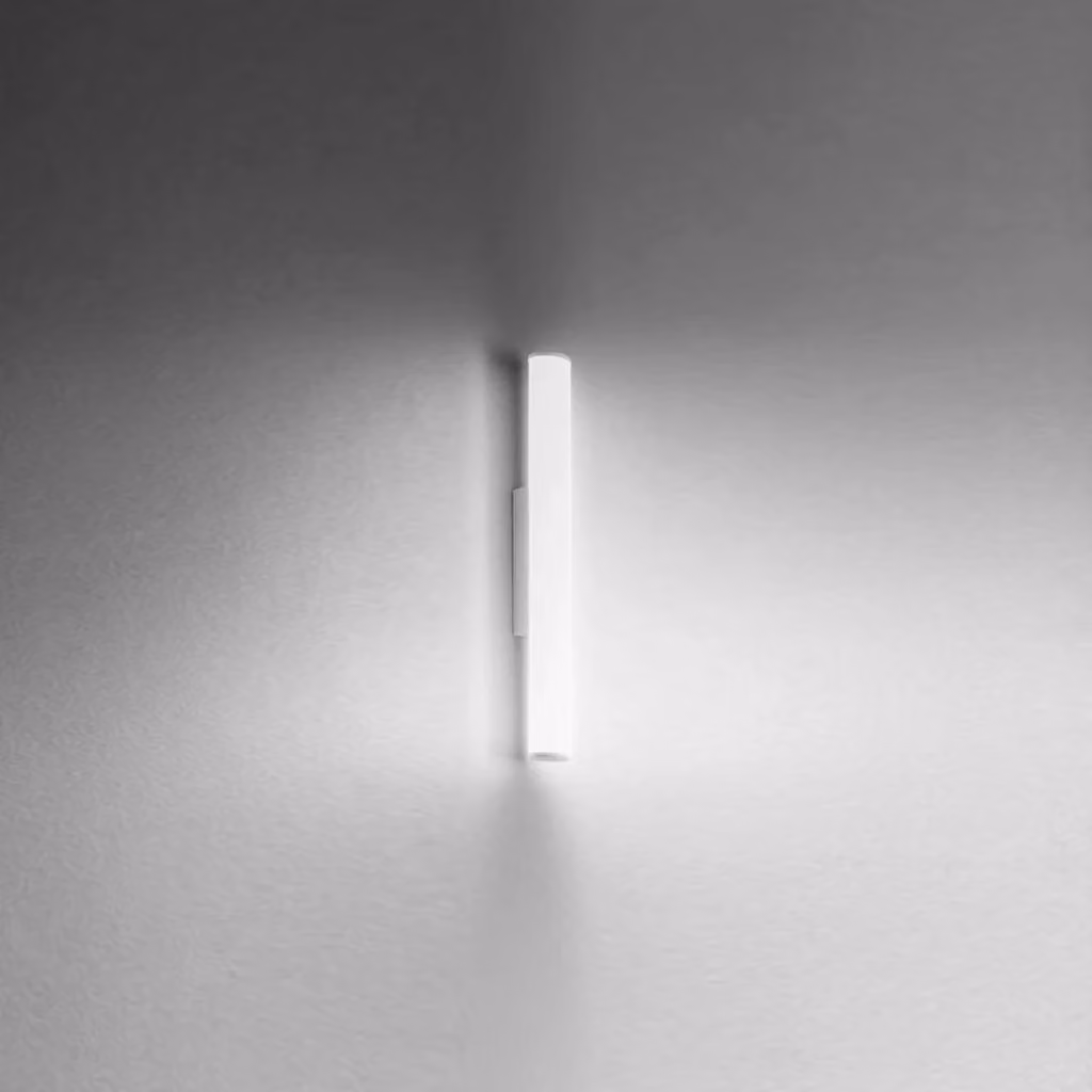 Lampada a Parete LED GAP Gea Luce in Alluminio Cromo con Diffusore Opaco Bianco, 14W, 1350lm, 3000K, IP44, Design Moderno Up/Down – 2