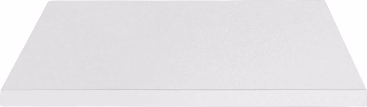 Milani Home - piano tavolo da pranzo quadrato 60 x 60 cm, bianco, MDF HPL