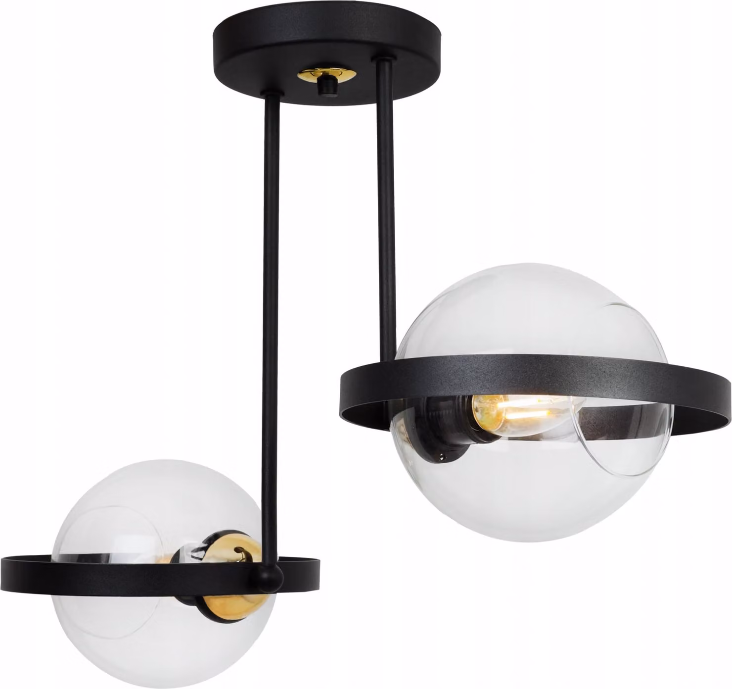 Moderna Lampada A Sospensione Con Anello In Vetro
