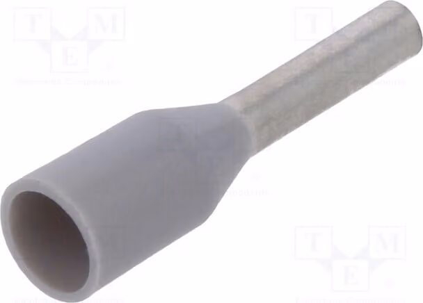 20 connettori a crimpare, isolati: isolamento in rame, sezione 0,75 mm², codice 9019030000, tipo H0,75/12D, colore grigio (GR), marca Bootl