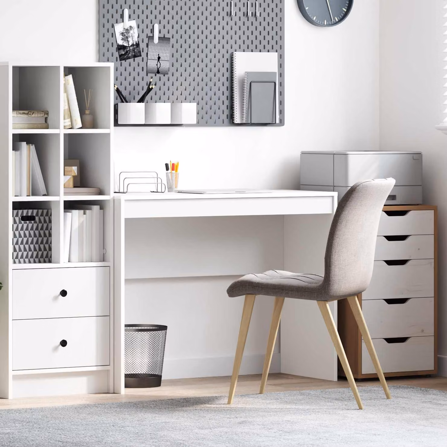 Maison Exclusive - Scrivania bianca 100 x 40 x 76 cm