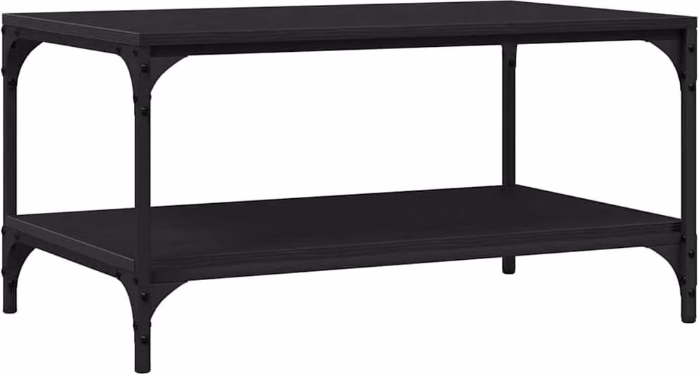 Tavolino da salotto Rovere Nero 82 x 50 x 40 cm