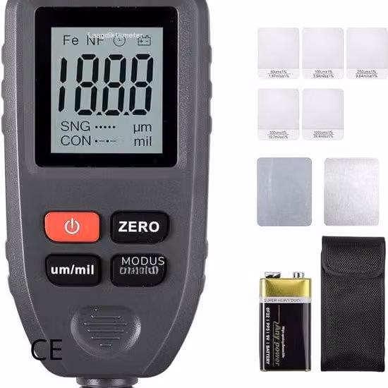 Misuratore digitale dello spessore della vernice per auto, preciso, grigio