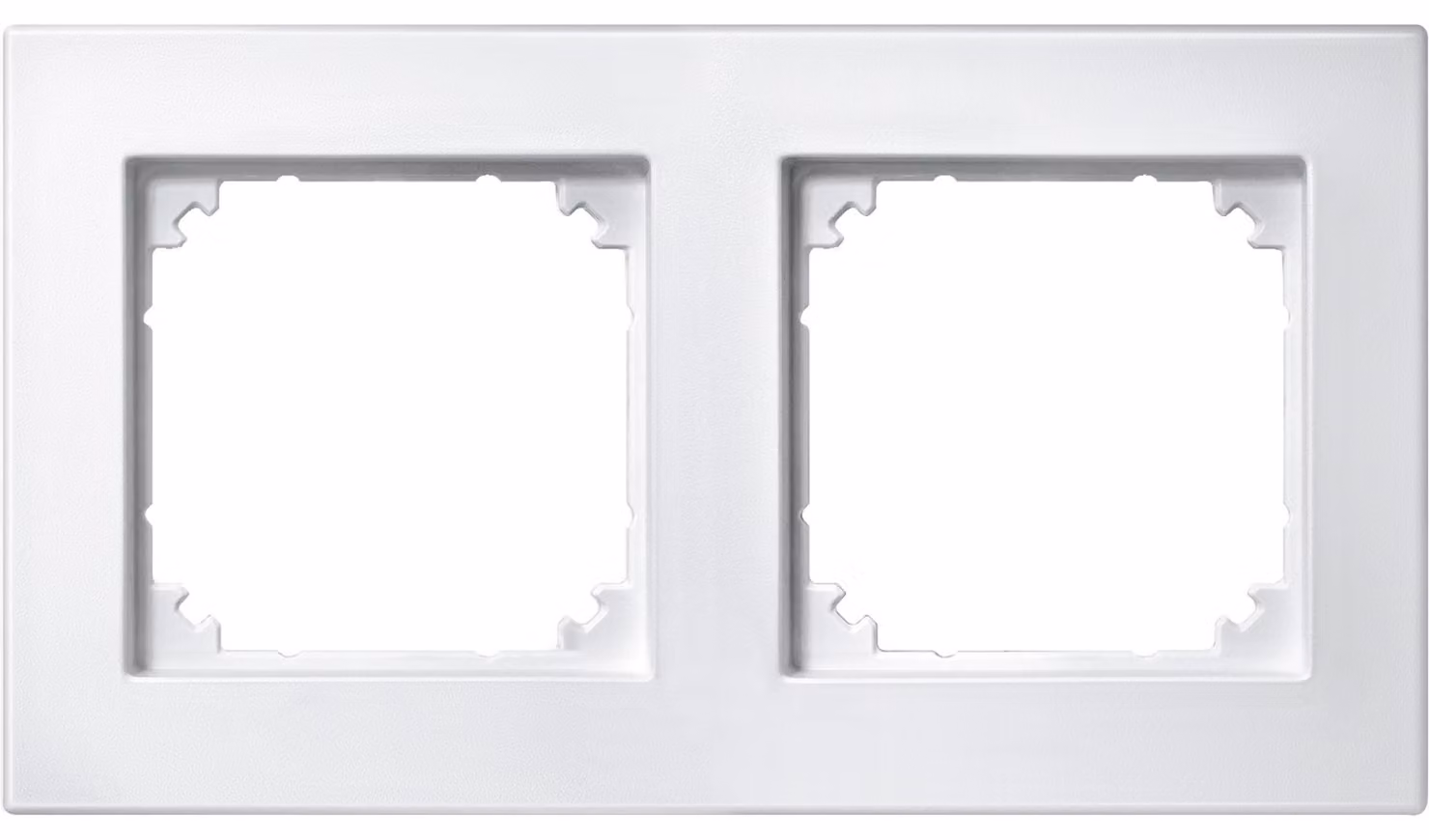 Merten M-PLAN II, cornice da incasso a 2 scomparti, bianco polare 488219
