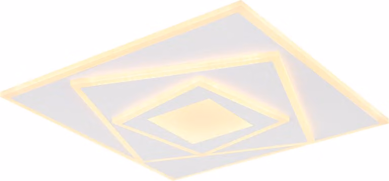 Globo Lighting plafoniera in metallo bianco opaco, LED