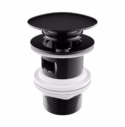 Jika Mio Style - Presa per lavabo, Click-Clack, nero opaco H3702F97161031