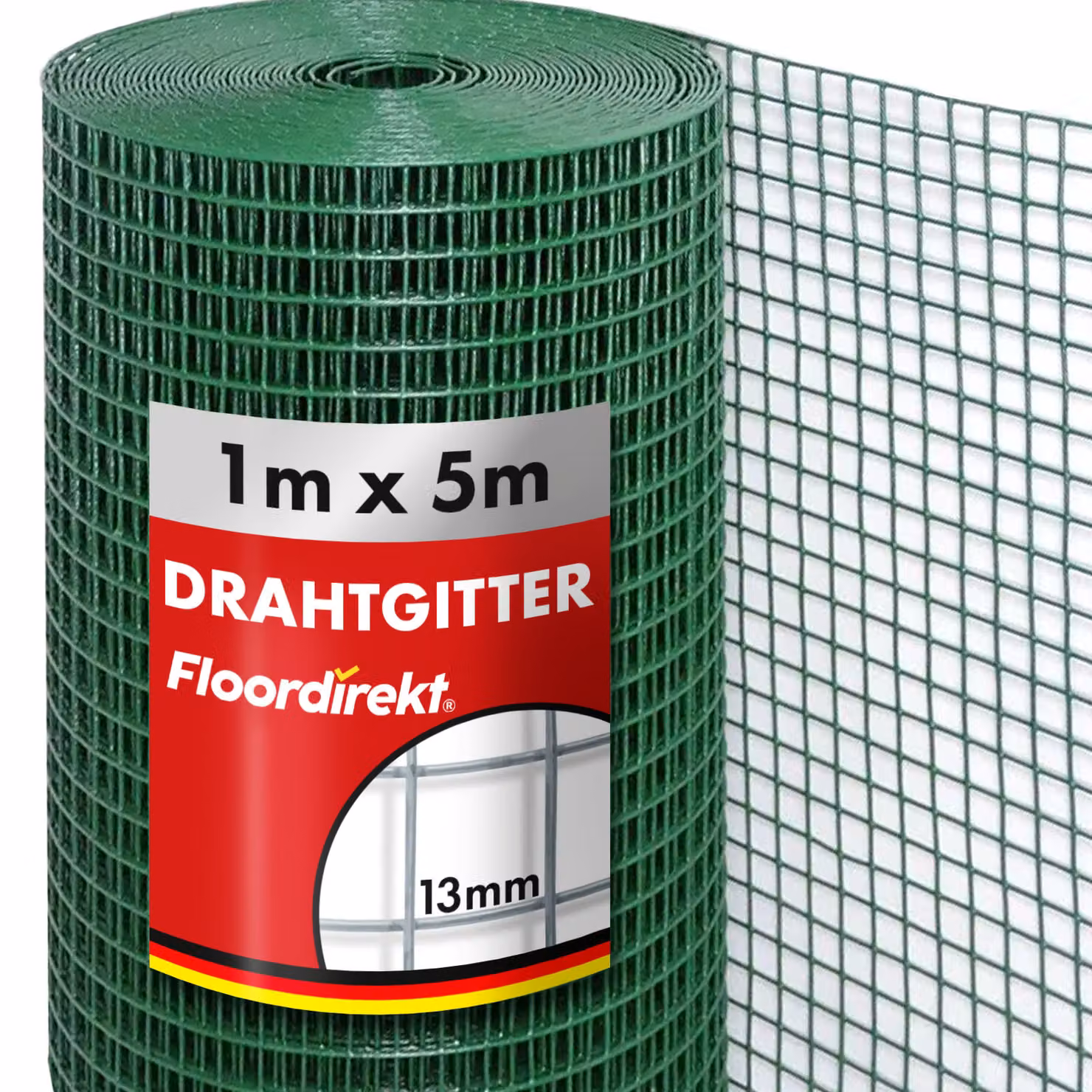 Filo per voliere per recinti, protezione delle piante e ausili per l'arrampicata guaina in PVC verde 100 cm x 5 m