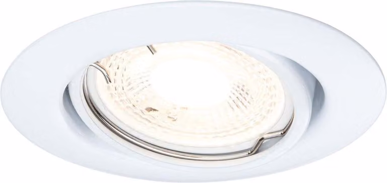 Lampada da incasso a LED, modello Base, rotonda, orientabile, max. 10 x 10W, colore bianco, corpo in metallo, attacco GU10 - illuminazione moderna