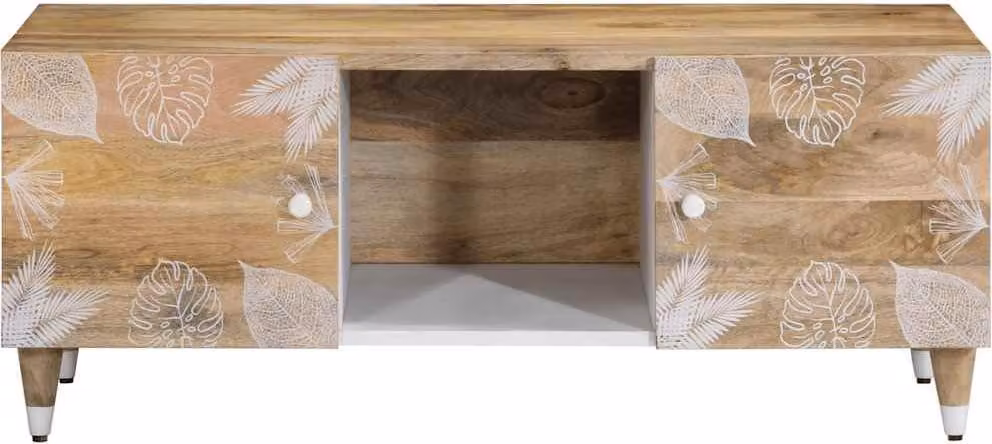 vidaXL Tavolino 100x54x40 cm in legno massiccio di mango