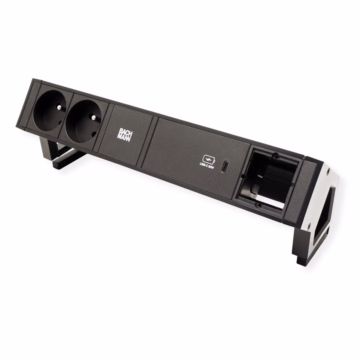 Bachmann Desk2 2Xute 1Xusb C 60W 1Xcm 0,2M Gst18 Ral9005