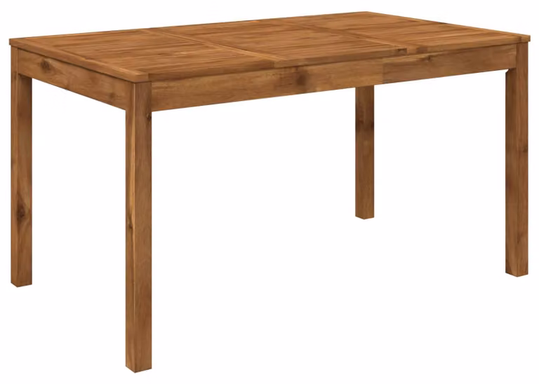 Tavolo da giardino, modello "Natur", dimensioni 141 x 80,5 x 75 cm, in legno massello di acacia