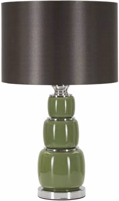 Lampada da tavolo Eva Charme1921 in ceramica nera, Ø 33 cm x H 57 cm