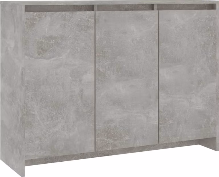 Credenza Grigio Cemento 102x33x75 cm in Truciolato