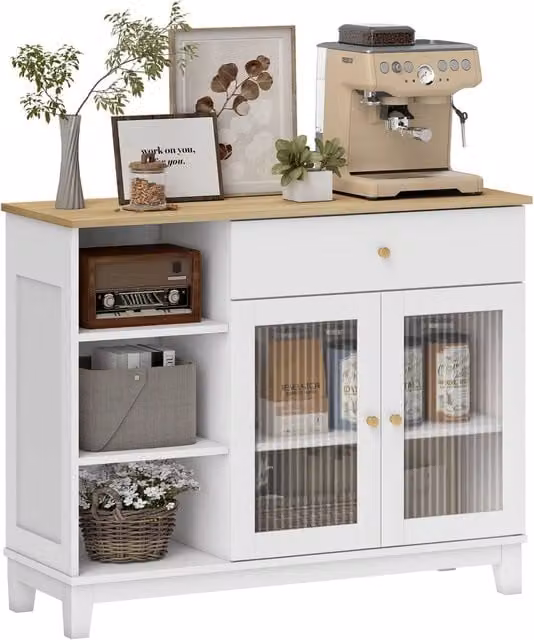 Armadio con ante e cassetti ¨C Minimal ¨C Bianco 100x35x80,3 cm