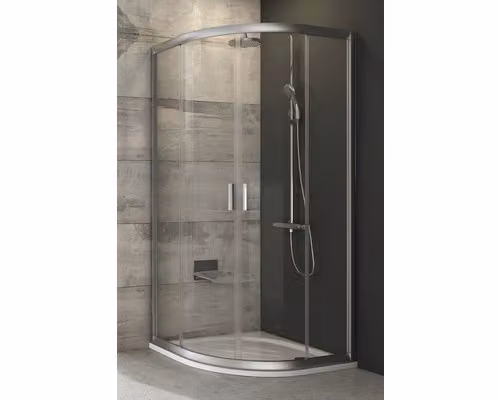 Cabina doccia Ravak Blix BLCP4-80 satinata+doppie porte trasparenti 3B240U00Z1