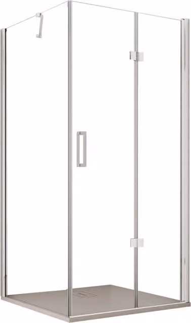 Porta doccia 2 lati porta pieghevole e lato fisso h195cm 6mm rea, misura 70x100