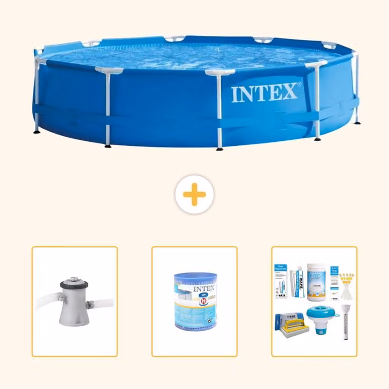 Piscina autoportante rettangolare - 305x76 cm - 4 pezzi - Modello S22453