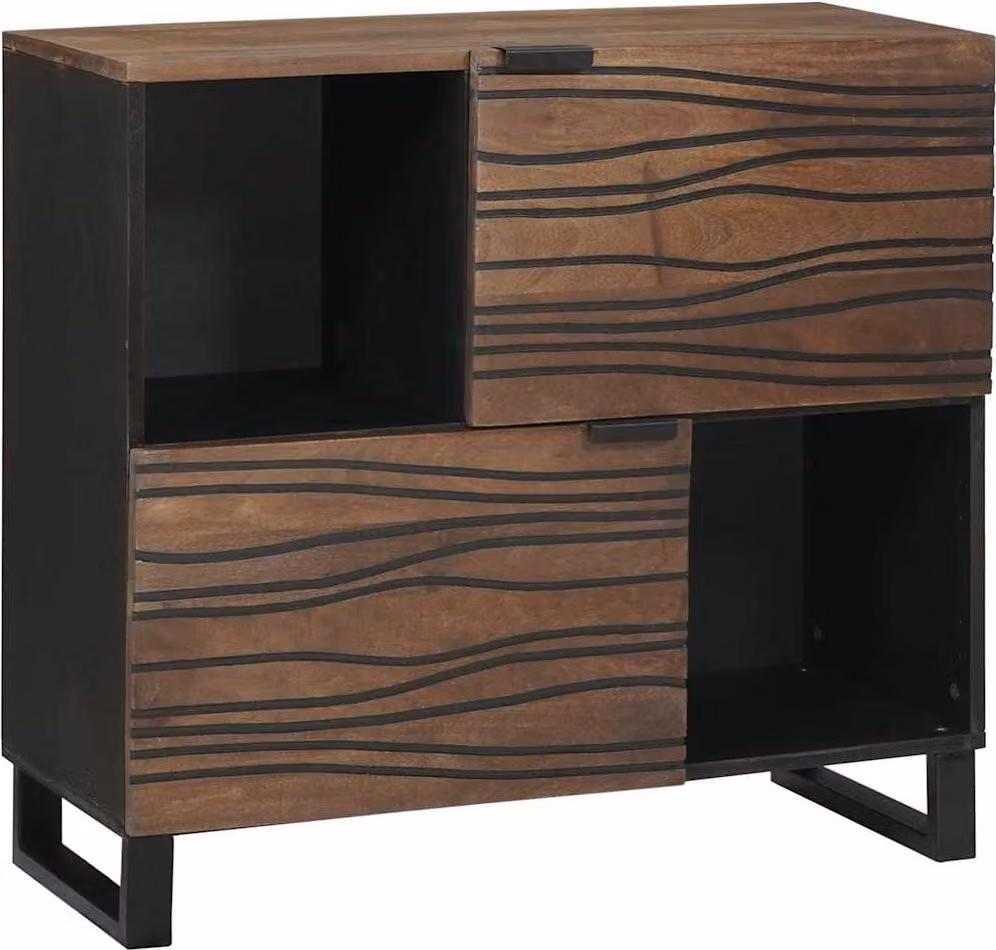 Credenza Marrone 80 x 33 x 75 cm legno massello di mango