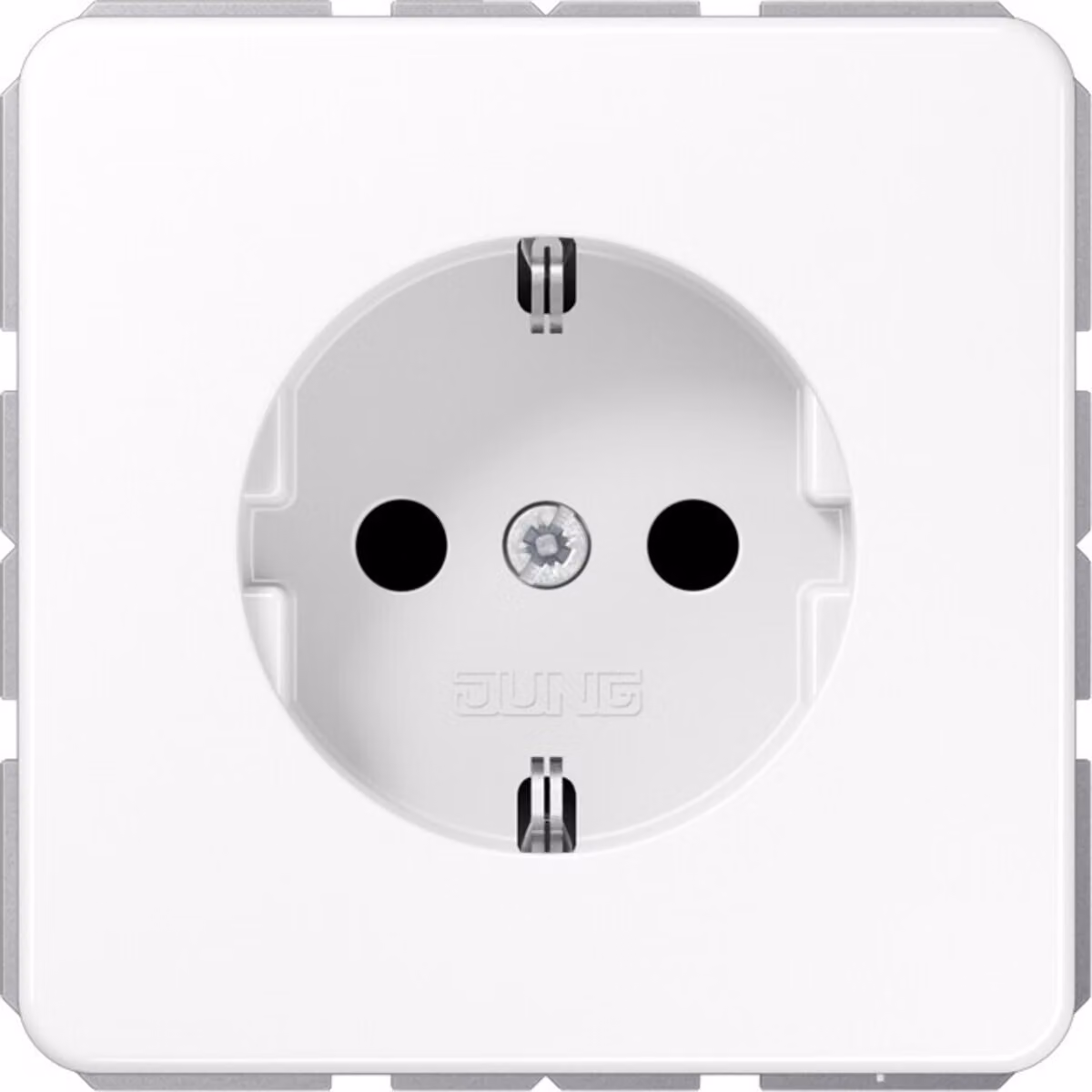Jung CD 1520 BFKIWW Presa di corrente con protezione tattile avanzata bianco alpino CD 500
