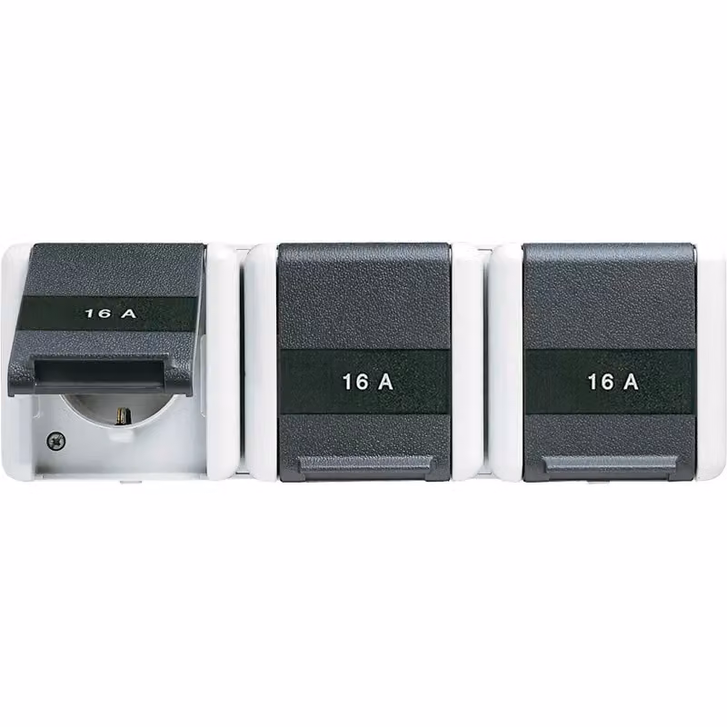 Presa Jung SCHUKO 3-gang 16A 250V 8230 NAW
