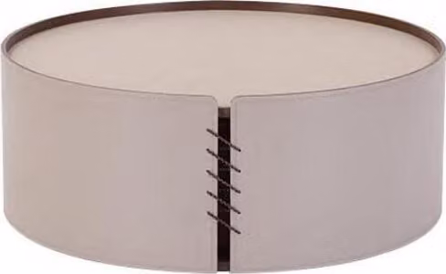 Wohnzimmer Runder Couchtisch Beige Luxus Design Material Holz