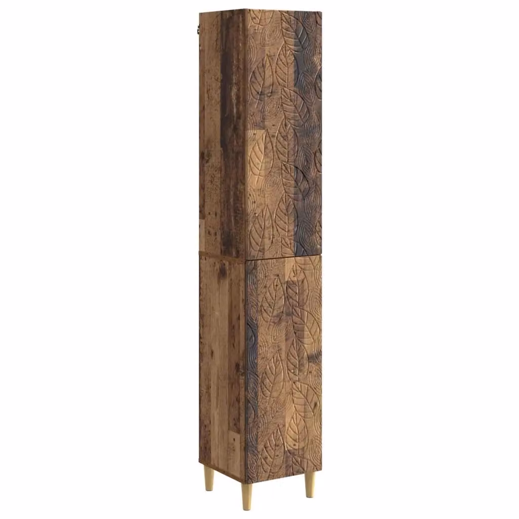 Set di 2 armadi moderni vidaXL in legno e MDF marrone con cassetti interni e ripiani per camera da letto – 2