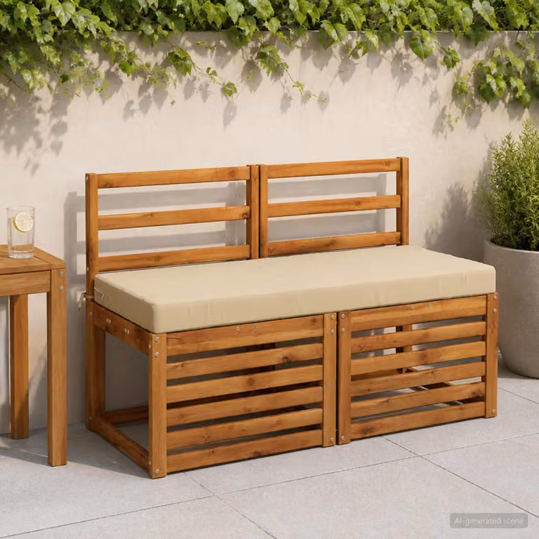 Cuscino per panchina vidaXL SOEST beige in poliestere con rivestimento rimovibile e resistenza ai raggi UV