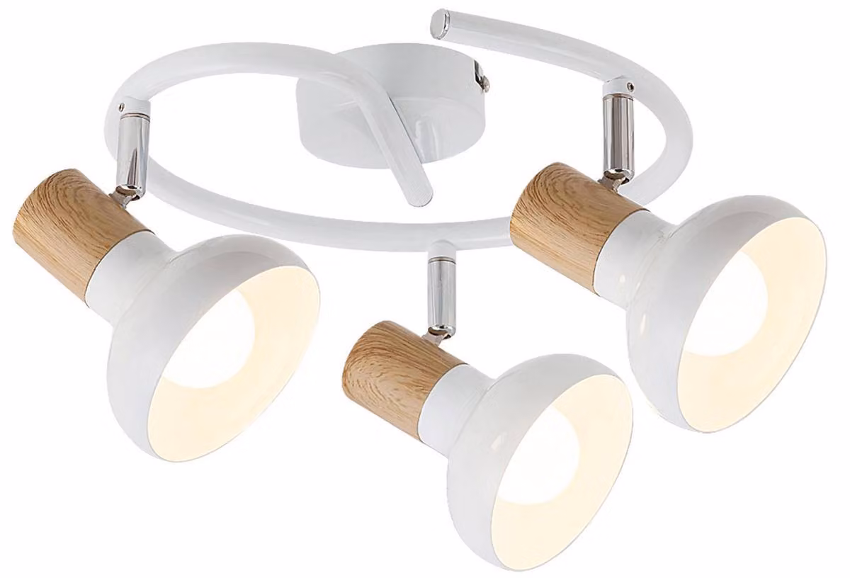 Lampada da soffitto scandinava E14 3x40W bianco 5946 Holly Rabalux