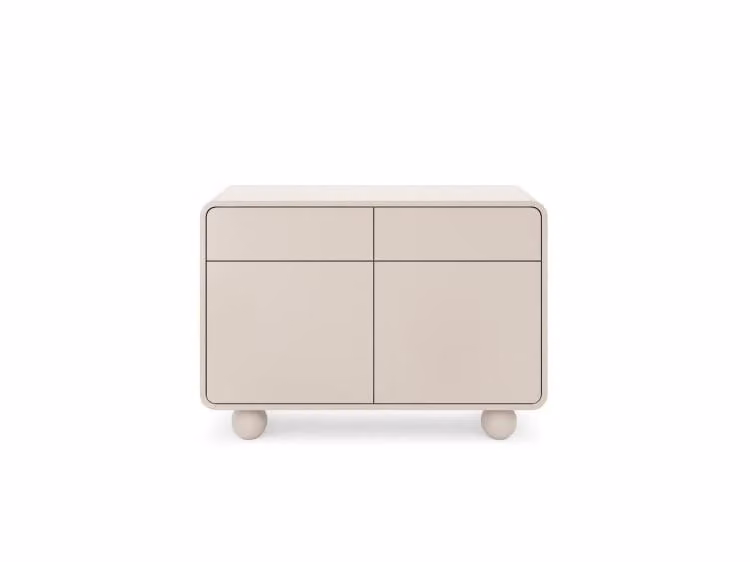 Cassettiera con anta e 2 cassetti Credenza Mobile soggiorno Cashmere