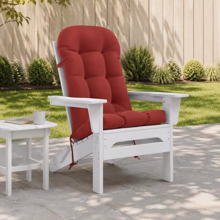 vidaXL Cuscino per Lounger Sole PUTTEN Rosso, 112 x 48 x 10 cm, 100% Poliestere