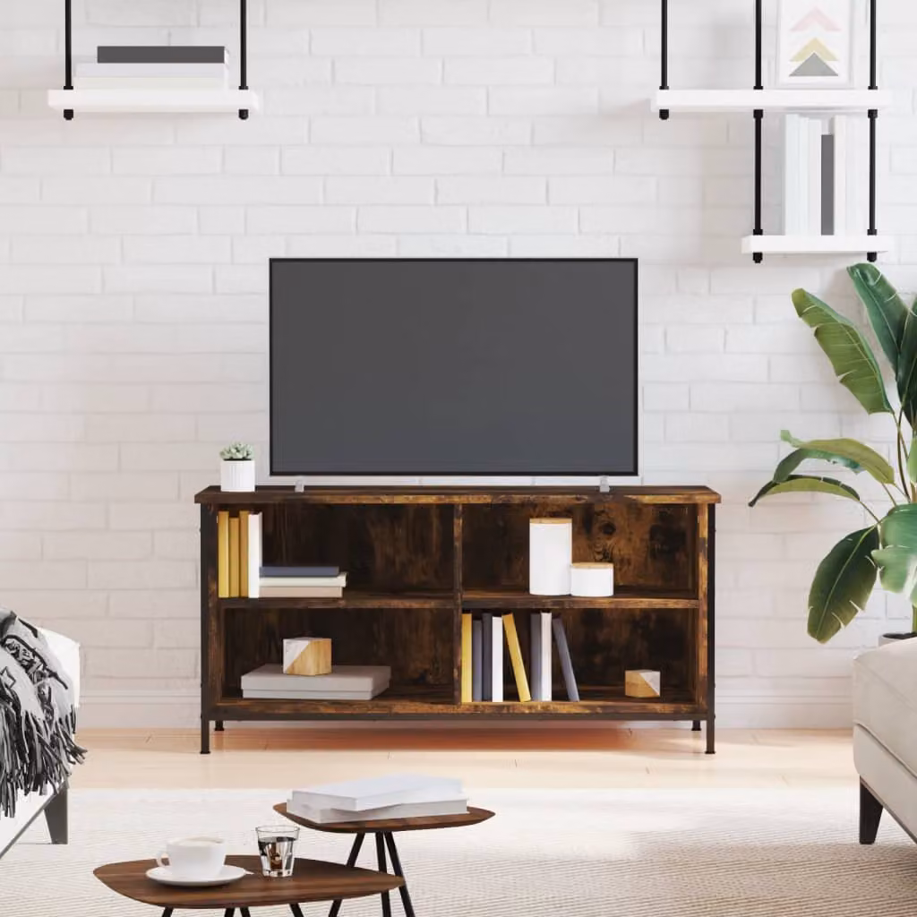 Mobile TV vidaXL in stile industriale, colore marrone, L/P/H: 100 x 40 x 50 cm