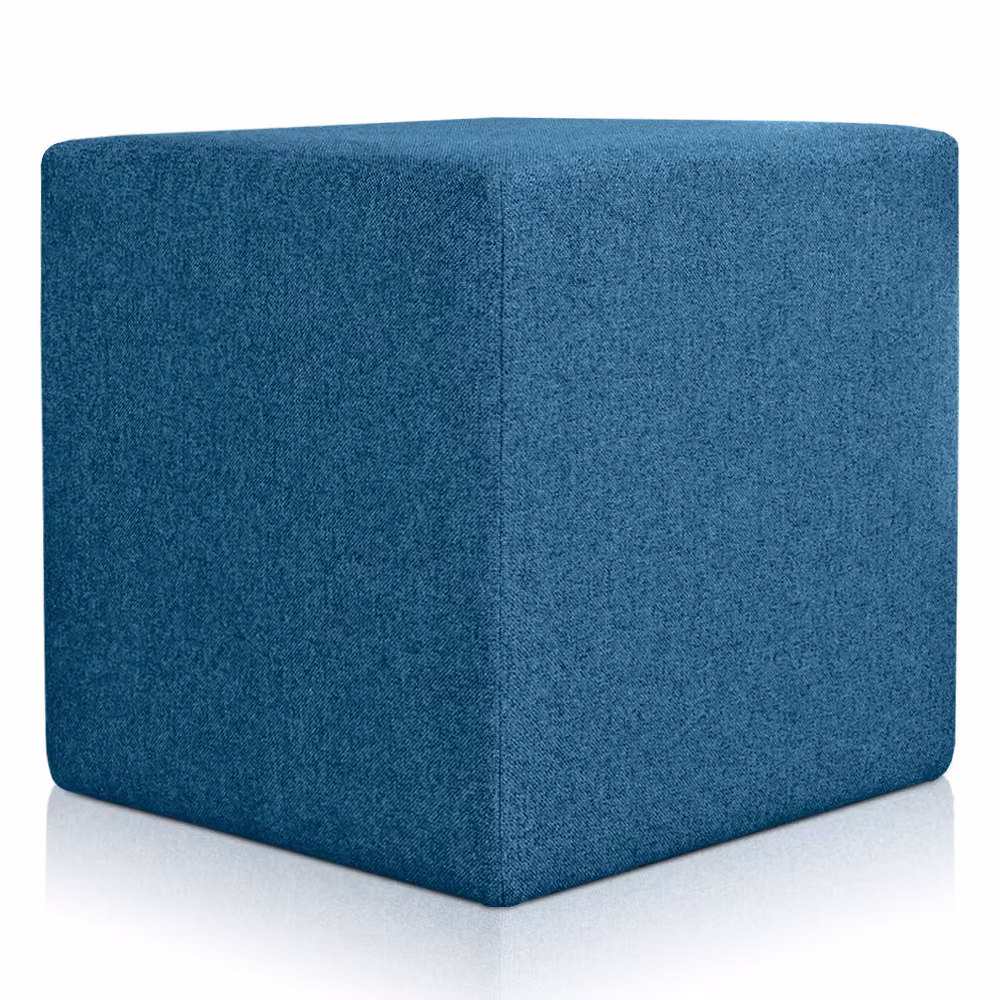 Pouf Rubino 53 x 53 cm Blu