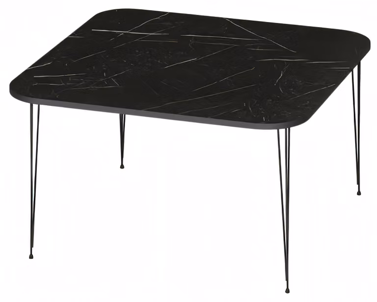 Eleganter schwarzer Couchtisch aus Holz mit modernem Design