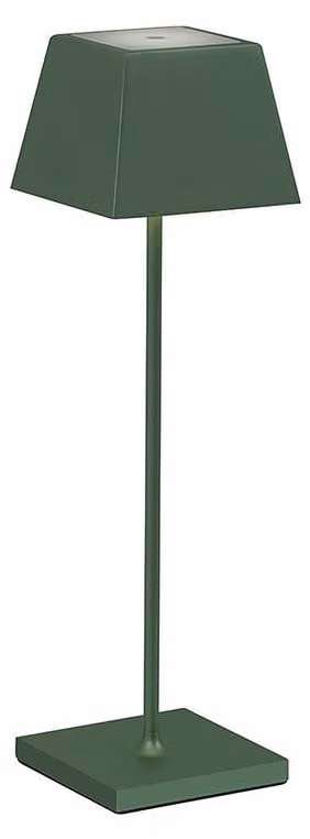 SIESTA Lampada da tavolo portatile LED 2,2W IP54 CCT 2700-3000K dimmerabile touch - Struttura in alluminio pressofuso - Colore Verde Bosco