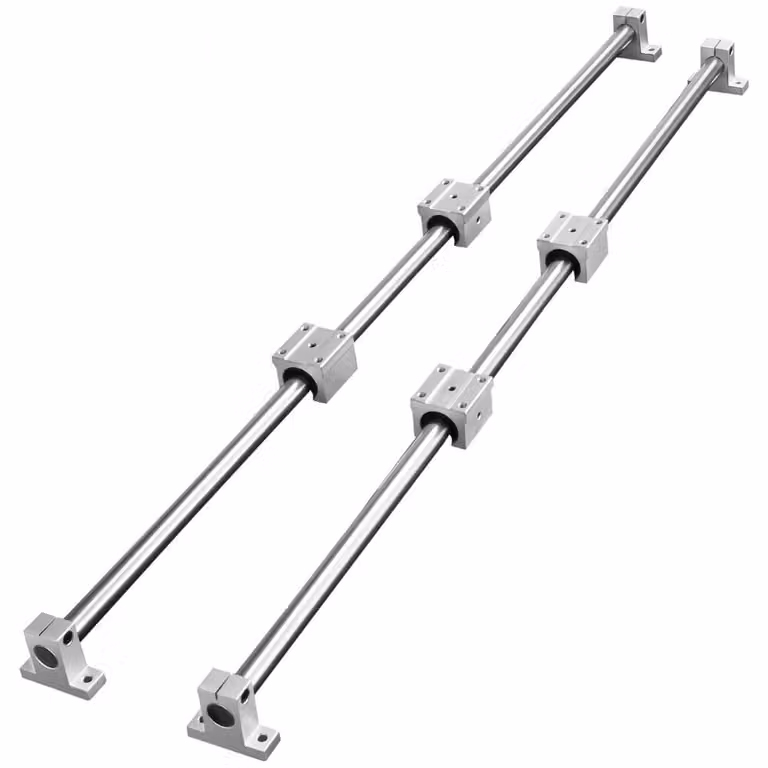 Set di guide lineari, SFC20 1200 mm, 2 pezzi - Guide SFC20 1000 mm, 39,4 pollici, 4 pezzi blocchi di scorrimento SC20, 4 pezzi supporti per guide - Set di guide lineari e cuscinetti per macchine automatizzate
