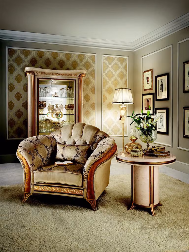 Beistelltisch Tisch Rundtisch Couchtisch royal Designer Möbel Barock Rokoko