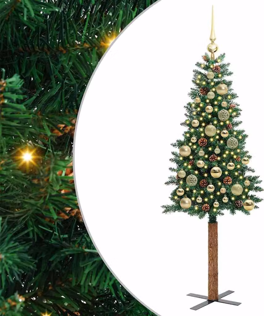 Albero di Natale snodato con 150 LED con supporto Verde 150 cm