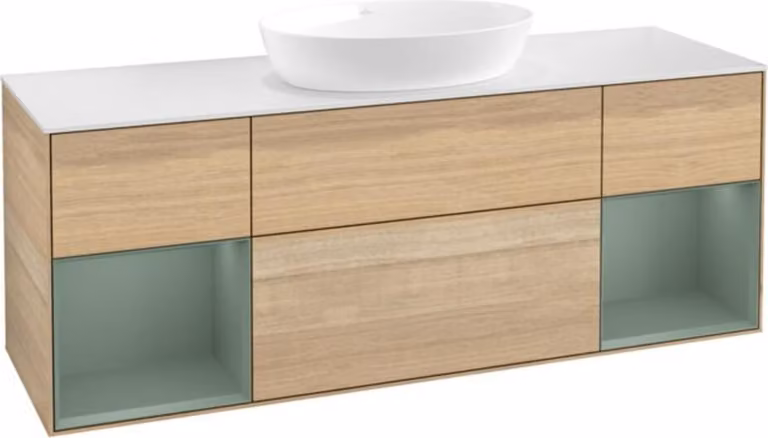 Mobiletto V&B Finion 160cm, Pl wh. m, Reg Oli. m Lac, Oa ven