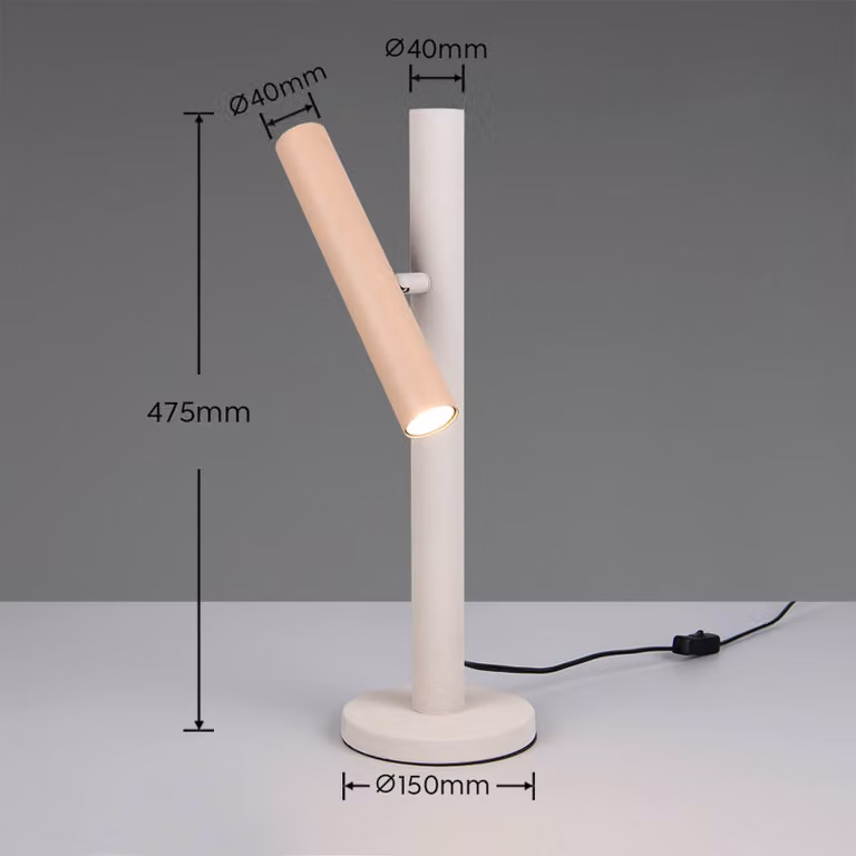 Trio Lighting Lampada da tavolo Terloa, Multicolore, Soggiorno / Sala da pranzo, Metallo, Moderno, Lampada da tavolo